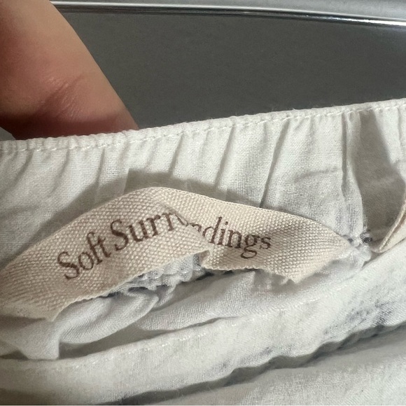 Soft Surroundings Lace Eyelet Lace Asymmetrical Layered Skirt XL Petite - Picture 4 of 7